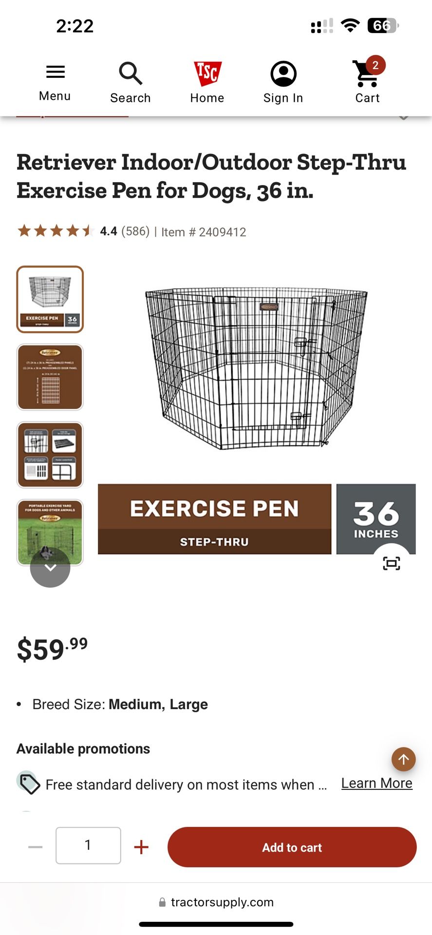 36 Inch Exercise Pen