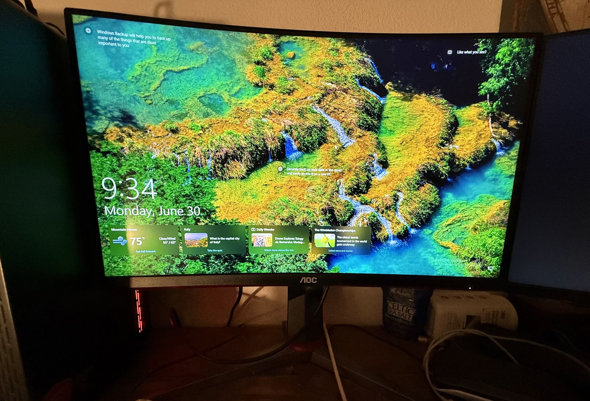 AOC 165hz 27” Gaming Monitor