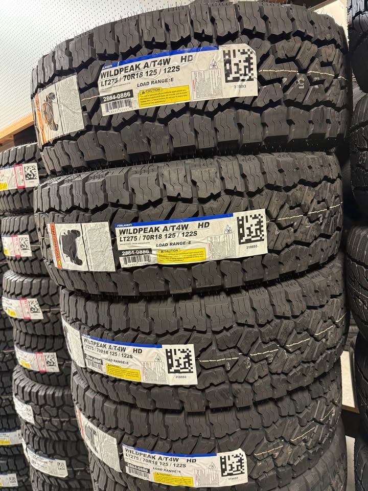 (4) 275-70-18 Falken Wildpeak AT4w Free alignment Financing available