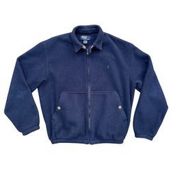 Vintage Polo Ralph Lauren Zip Fleece Made in USA Size Medium