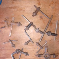A Whole Boatload Of Drill Chuck Keys I Have All Keyless Chucks No Need For Them Anymore !!!!