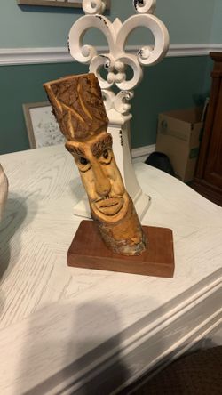 Hand Carved Tiki Face 