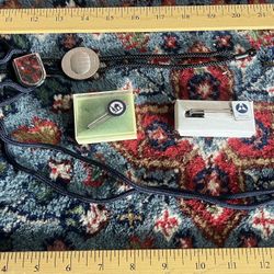 1 Japanese Bolo Tie & Tie Clips (Red Tie Pictured Not Included)