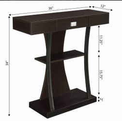 Console table with drawer