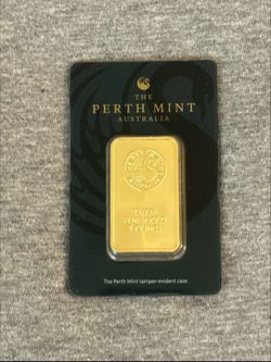 loz Gold Bar - The Perth Mint 1 Ounce Gold Bar (In Assay)
