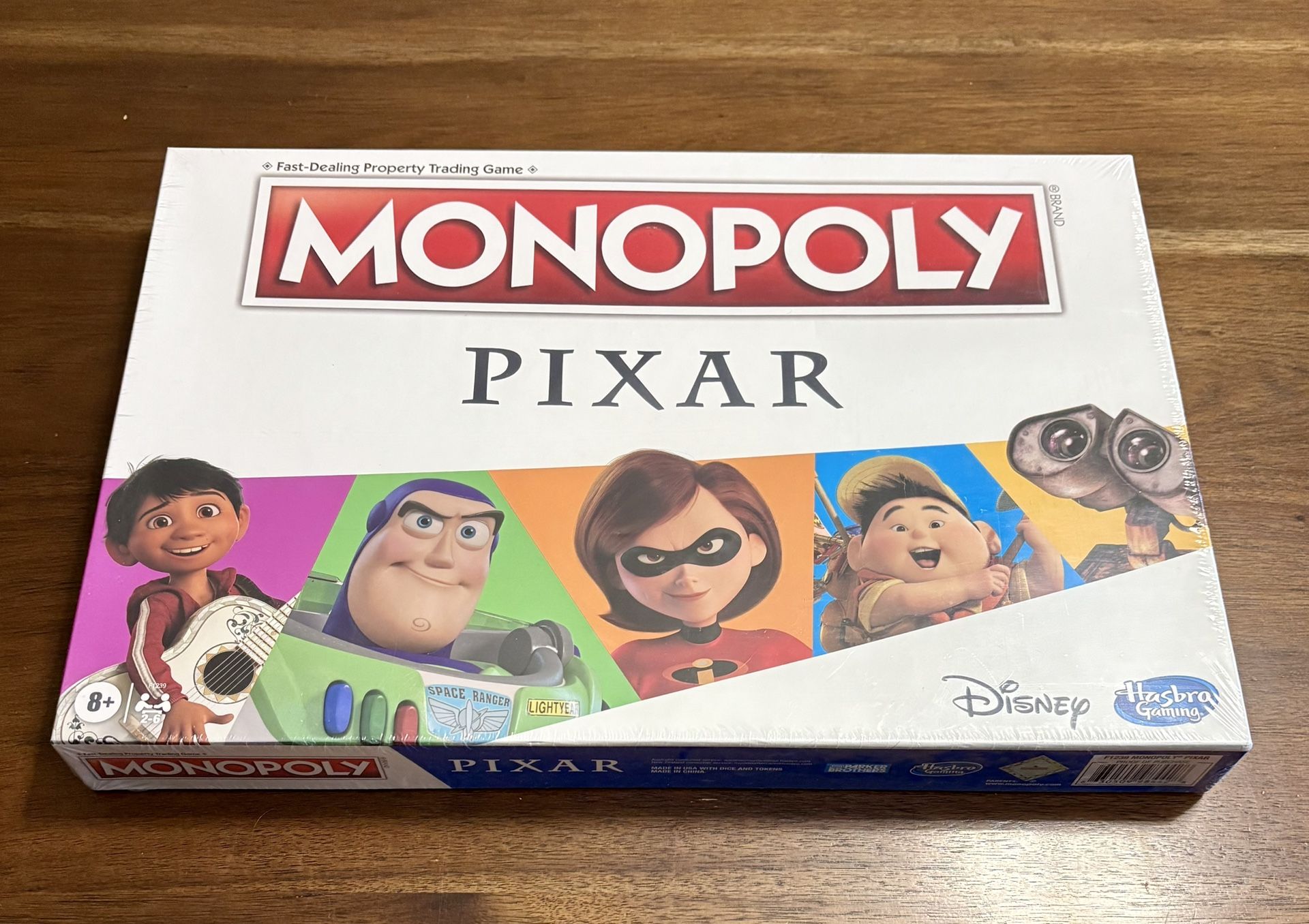 Monopoly Hasbro Pixar Edition Board Game Disney New NIB