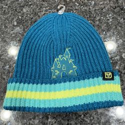 Disney Beanie Hat Disneyland Cinderella Castle Logo.  Brand new with tags.  One Size Fits most. 