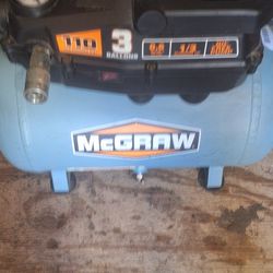 McGraw 3 Gallon Oiless Air Compressor 