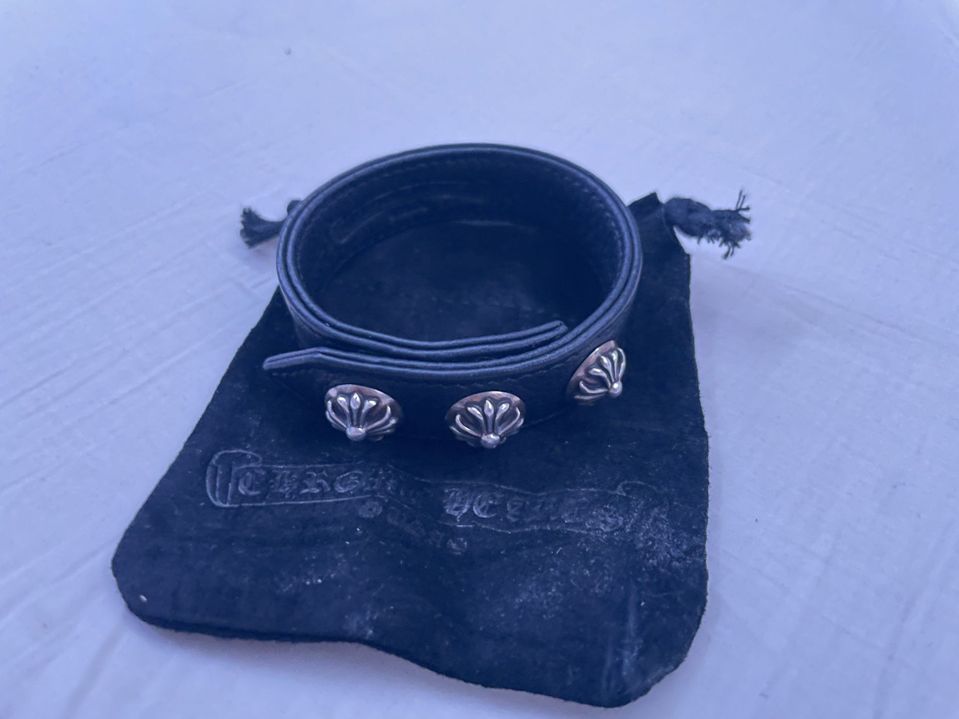 Chrome Hearts Leather Bracelet