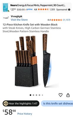 Luxury kitchen knife set