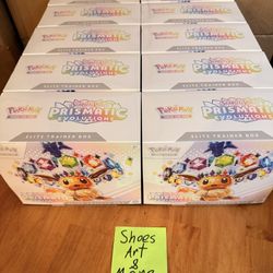 (Lot Of 10) Prismatic Evolutions Elite Trainer Box
