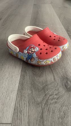 Super Mario Crocs Size 9