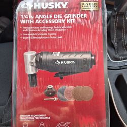Husky 1/4 Angle Die Grinder With Accessory Kit