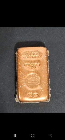Geiger bar,  .999 fine copper. Factory sealed.