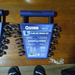 Quinn 5 PC Flare Nut Wrench Set Sae And Metric 