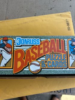 1990 DONRUSS BASEBALL PUZZLE & CARDS BOX Complete Set