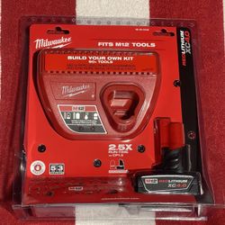 NEW 12V MILWAUKEE 4.0 AH BATTERY & CHARGER KIT 