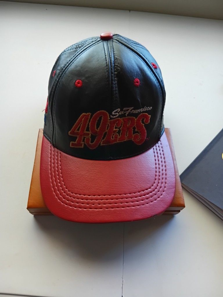 49ers Leather Hat