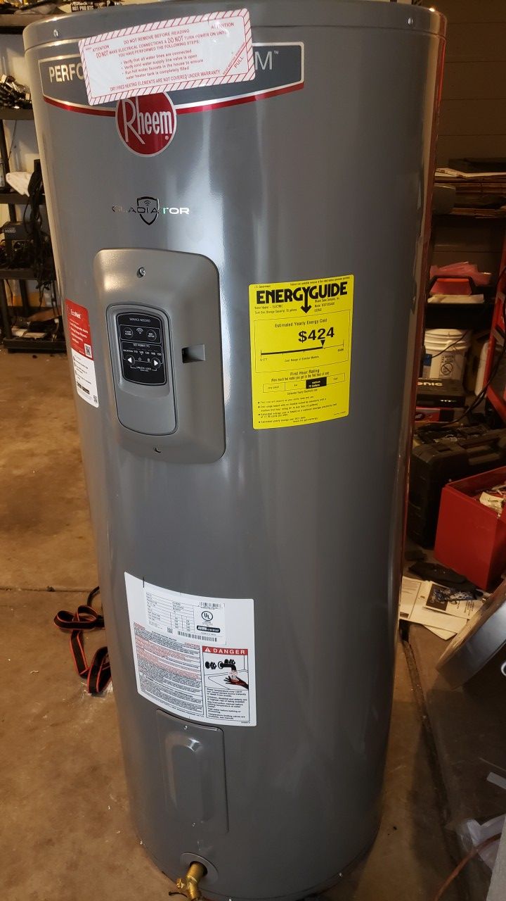 Rheem 55 gal 4500w Wifi smart water heater