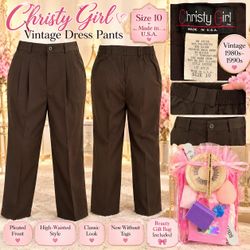 Vintage Christy Girl Dress Pants & Beauty Gift Bag