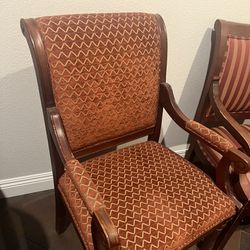 Vintage Chairs-Reupholstered Reds