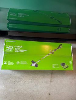 Greenworks 40V 8 in Cordless Electric Lawn Edger, 4.0 Ah Battery & Charger With  (3Year Warranty)