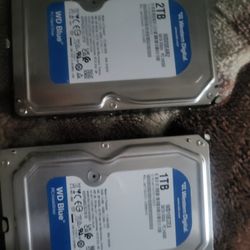 Hard Drives 2tb+1tb