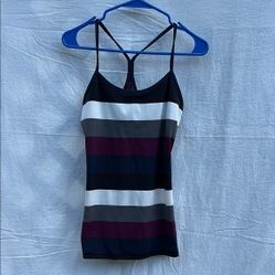 Lululemon Striped Power Y Tank Top
