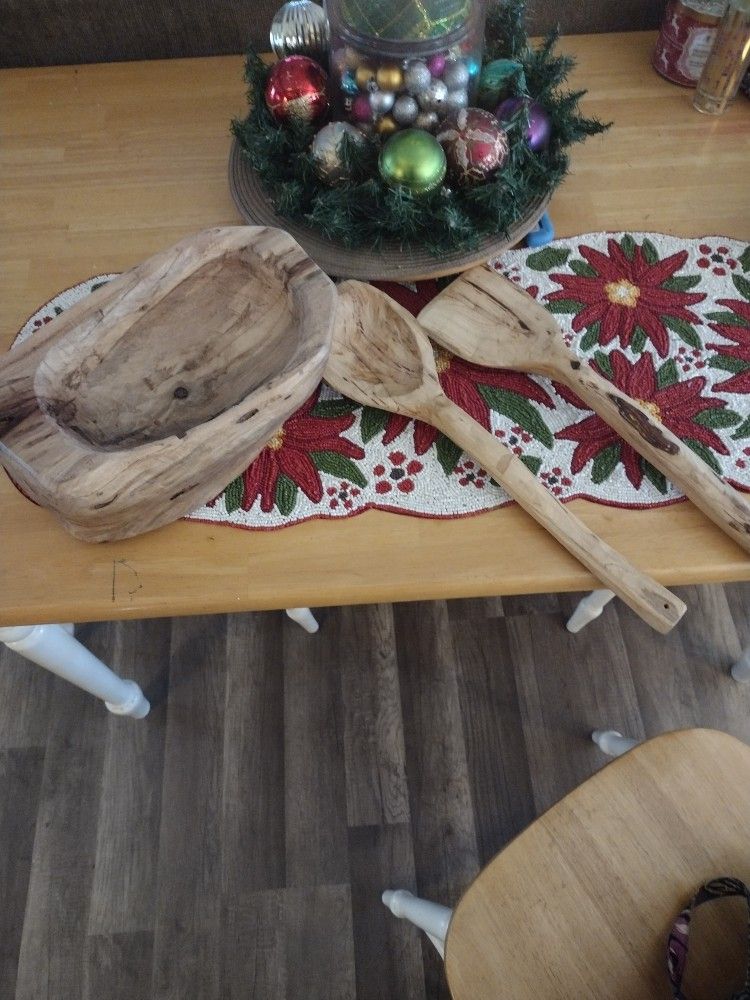 Hickory bowl Decor (One Of A kind)