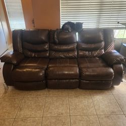 Brown Couch Recliners