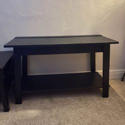 Black Solid Wood Table