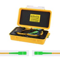 Visit the KOMSHINE store Singlemode Fiber Optic OTDR Launch Cable Box for 1000m OTDR Dead Zone Used with SC-APC/SC-APC OTDR Optical Fiber