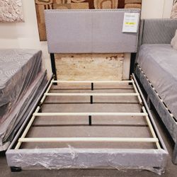 Grey Platform bed twin/full/queen/king $10 down