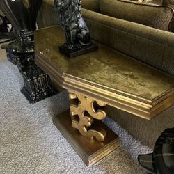 Hollywood Regency James Mount Style Console Table 