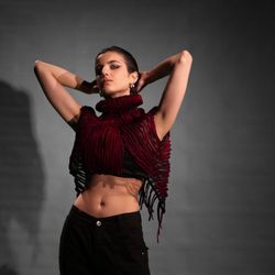 Handmade Reversible Crop Top – Unique Designer Style 