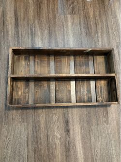 Wooden wall frame holder