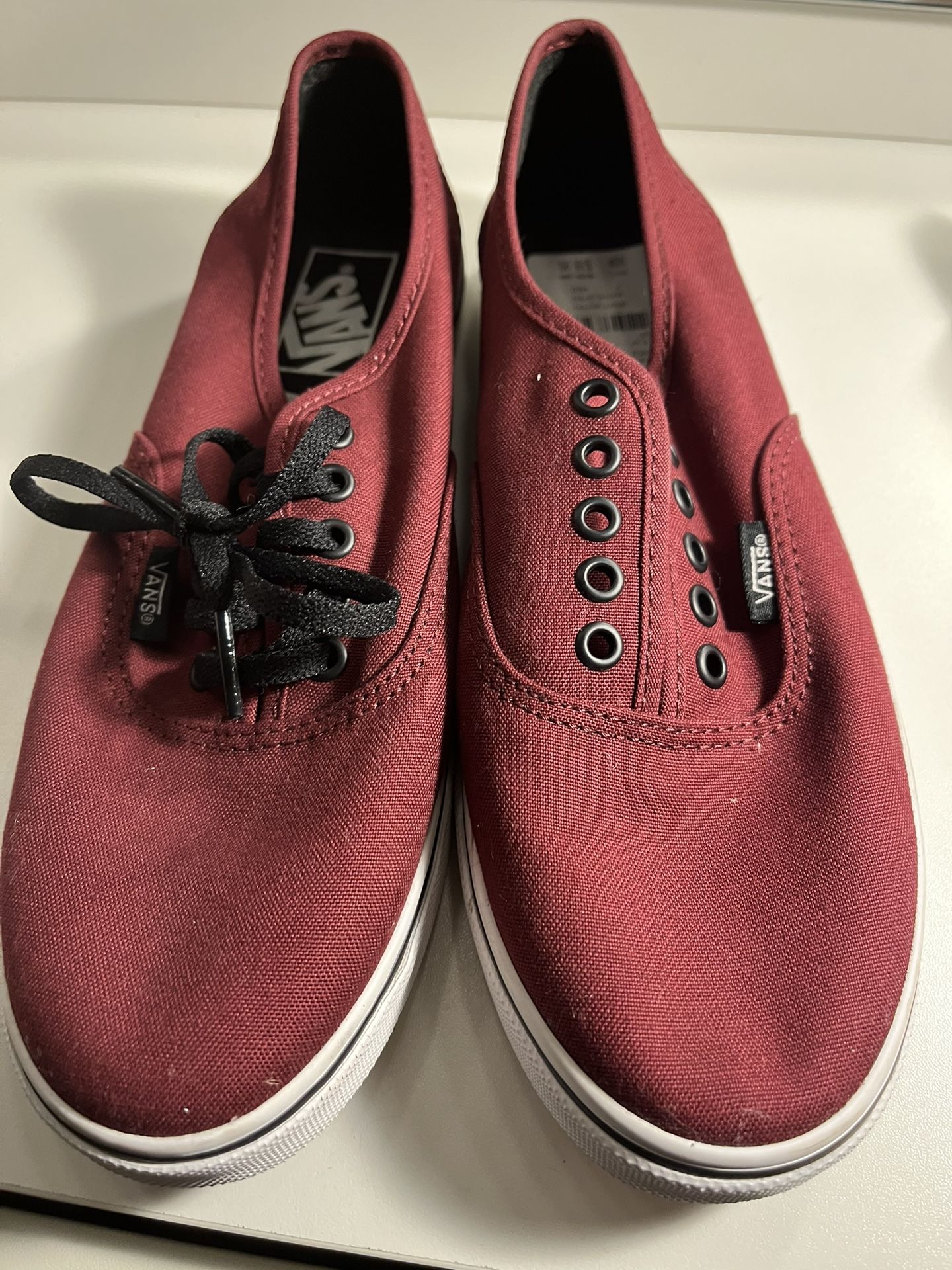 Burgundy Vans 