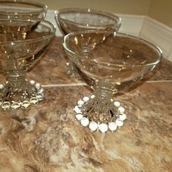 16 (Sixteen) Candlewick Boopie style dessert cups