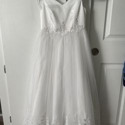 White Dress Size 8 