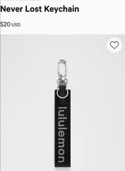 Lululemon Never Lost Keychain