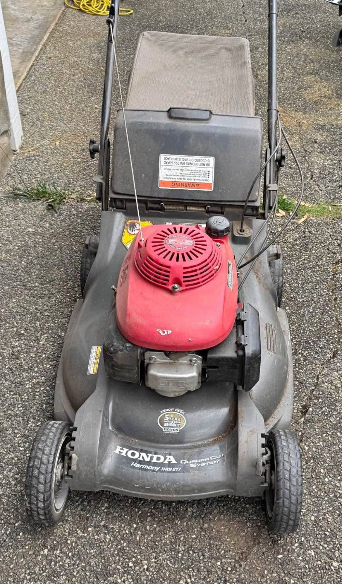 Honda lawn Mower Hr217 Self Propelled