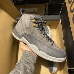 Jordan Dark Grey 12s size 13 USED But Clean