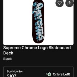 Supreme Chrome Logo Deck 