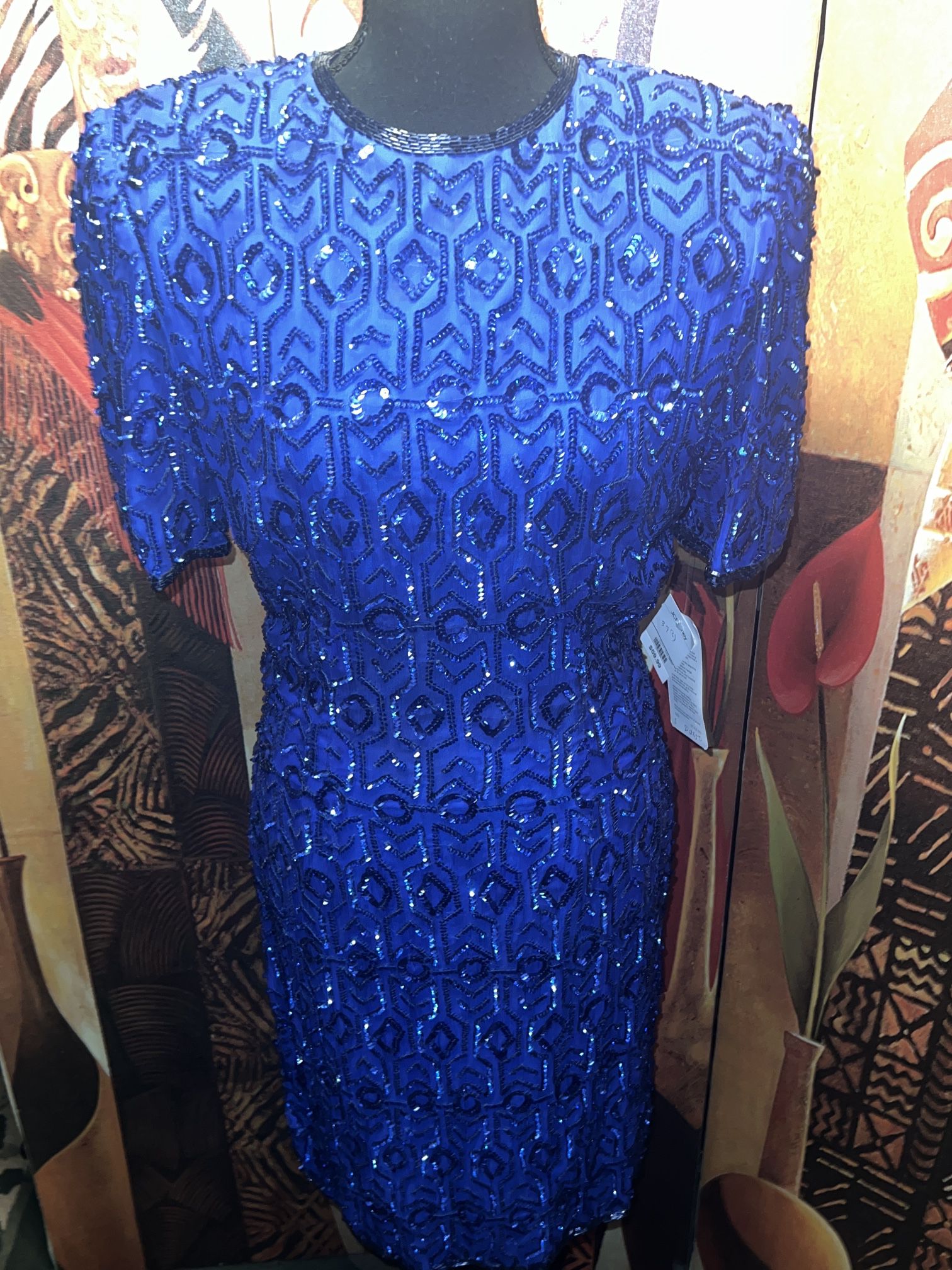 Royal Blue Sequin Dress