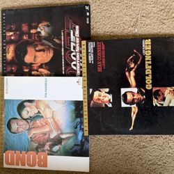 James Bond Laserdisc Lot x3 - Thunderball, Tomorrow Never Dies, Goldfinger
