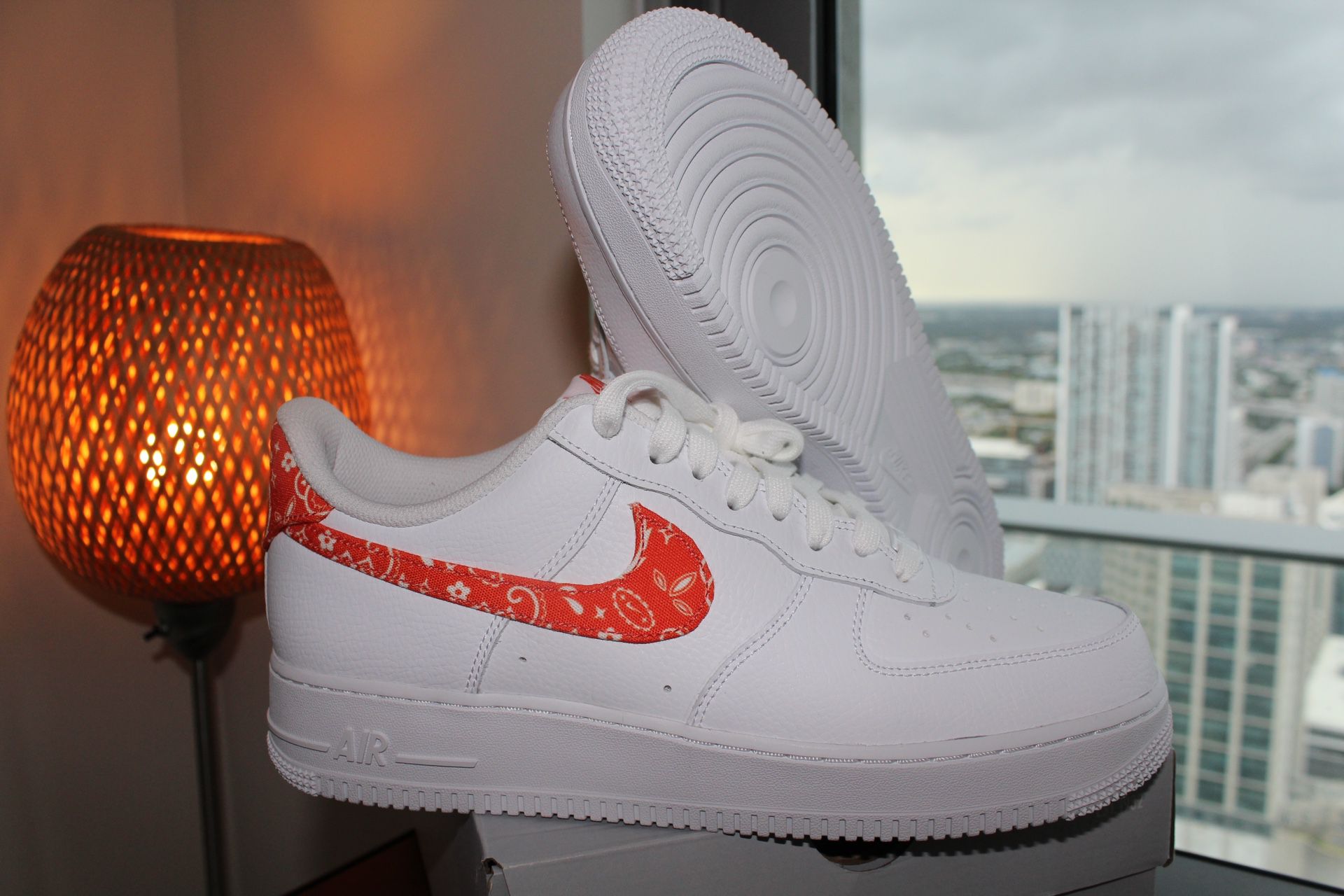 Nike Air Force 1 Low Orange Paisley Size 11 Womens / 9.5 Men's DJ9942-102  for Sale in Miami, FL - OfferUp