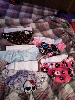 2 Alva, 1 Kawaii Baby 2 unbranded cloth diapers