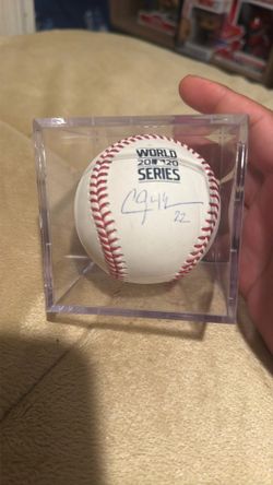 Kershaw signed official World Series ball