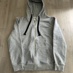 Grey Chrome Hearts Zip Up Hoodie