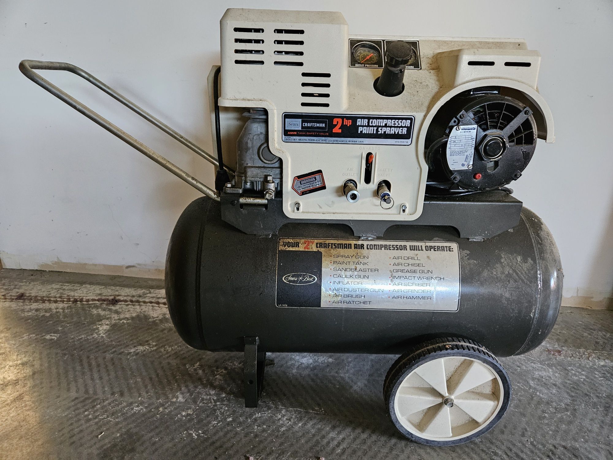 2 Hp Compressor Paint Sprayer